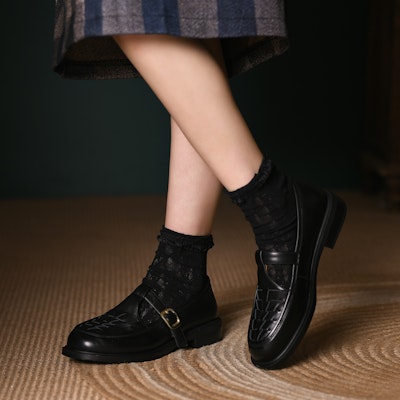 (W) Zapatillas Retro de Cuero Tejido Luiza Barcelos 'Moda Casual'. X900583 Order (W) Zapatillas Retro de Cuero Tejido Luiza Barcelos 'Moda Casual'. X900583