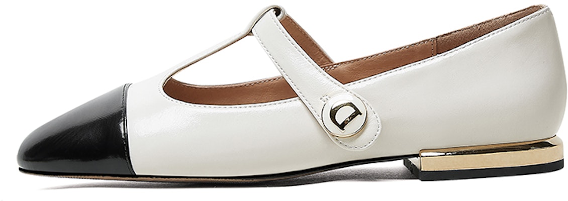 (W) Luiza Barcelos Round-Toe Mary Jane 'Beige Hitam' X900818 Buy (W) Luiza Barcelos Round-Toe Mary Jane 'Beige Hitam' X900818