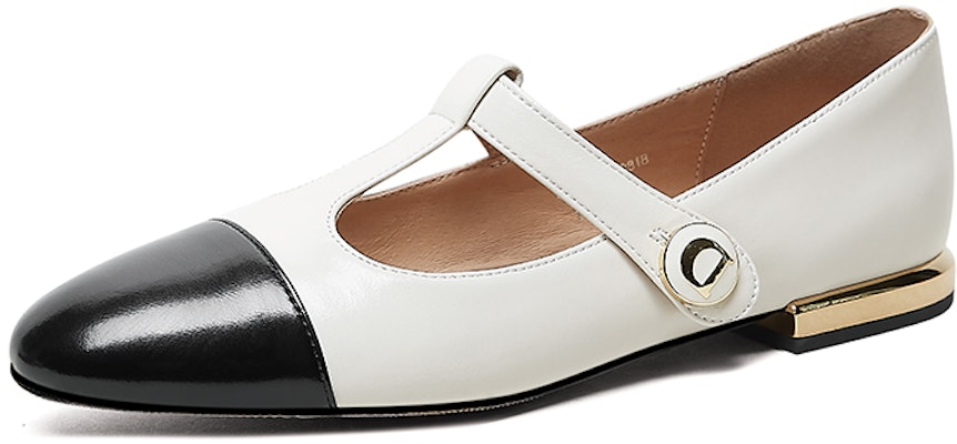 (W) Luiza Barcelos Round-Toe Mary Jane 'Beige Hitam' X900818 Lookbook (W) Luiza Barcelos Round-Toe Mary Jane 'Beige Hitam' X900818