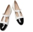 Shop (W) Luiza Barcelos Round-Toe Mary Jane 'Beige Hitam' X900818