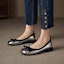 Details for (Women) Luiza Barcelos Round Toe Ballet Flat 'Silver Black' X901982
