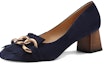 Lookbook (W) Luiza Barcelos Tumit Blok Hujung Bulat 5cm 'Biru Suede' X900911