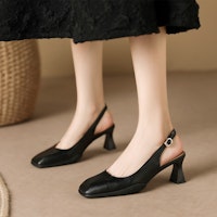 (W) Luiza Barcelos圆头粗跟鞋'黑色舒适' X901453 Purchase (W) Luiza Barcelos圆头粗跟鞋'黑色舒适' X901453