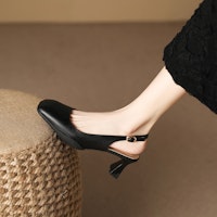 (W) Luiza Barcelos圆头粗跟鞋'黑色舒适' X901453 Details for (W) Luiza Barcelos圆头粗跟鞋'黑色舒适' X901453