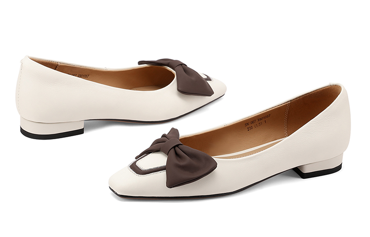 (W) Luiza Barcelos Round Toe Casual Flat 'Apricot Bow' 圖 5