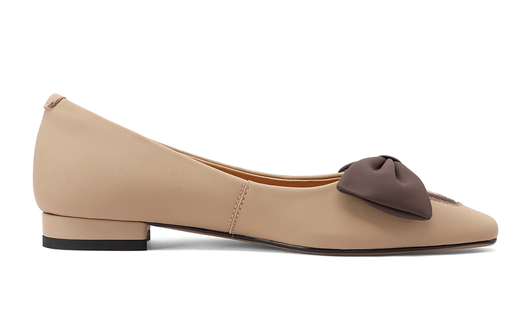 (W) Luiza Barcelos Round Toe Casual Flat 'Apricot Bow' 圖 8
