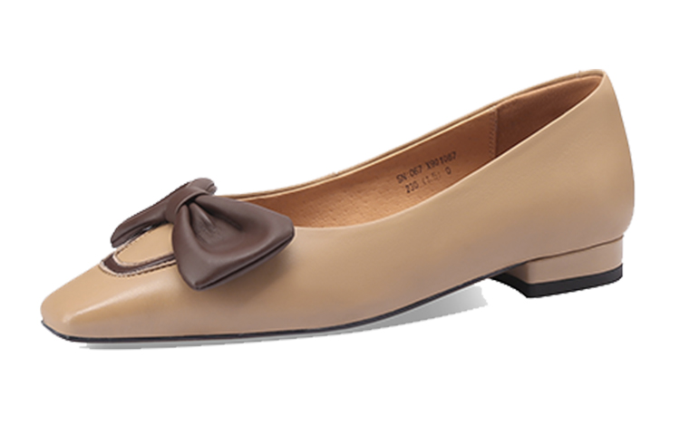 (W) Luiza Barcelos Round Toe Casual Flat 'Apricot Bow' 圖 10