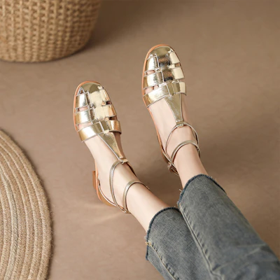 (W) 루이자 바르셀로스 5.5cm 둥근코 굽 컴포트 슈즈 X901441 1