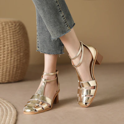 (W) 루이자 바르셀로스 5.5cm 둥근코 굽 컴포트 슈즈 X901441 2