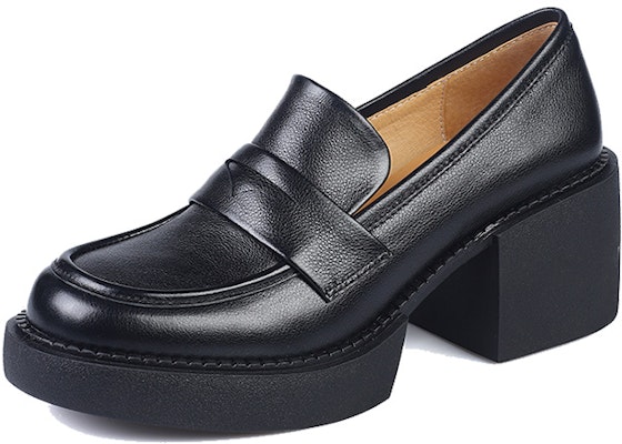 (Women) Luiza Barcelos Round Toe Chunky Heel 6.3cm 'Black' X901086 Buy (Women) Luiza Barcelos Round Toe Chunky Heel 6.3cm 'Black' X901086