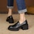 (W) Luiza Barcelos Kasut Tumit Tebal 6.3cm 'Hitam' X901086