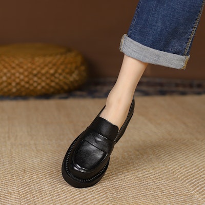 (Women) Luiza Barcelos Round Toe Chunky Heel 6.3cm 'Black' X901086 Purchase (Women) Luiza Barcelos Round Toe Chunky Heel 6.3cm 'Black' X901086