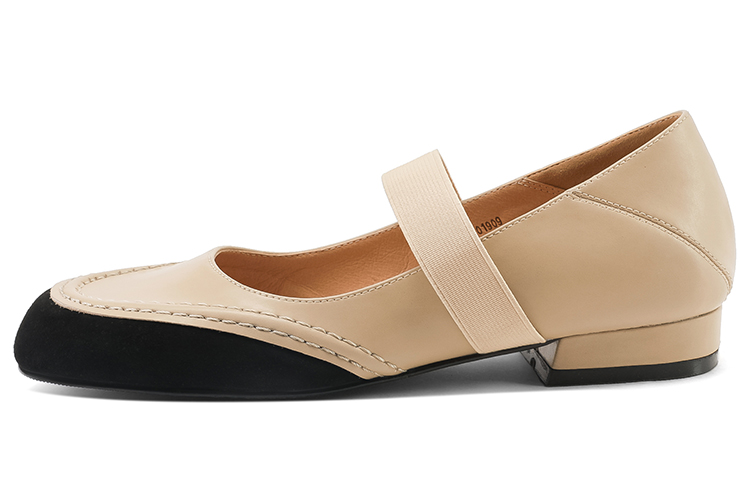 (W) Luiza Barcelos Round Toe Chunky Heel 'Apricot Delight'