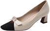 Lookbook (W) Luiza Barcelos Tumit Tebal Hujung Bulat 'Beige Comfort' X900719