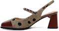 Buy (W) Luiza Barcelos Sandale mit Rundzehen und Chunky Heel ''Rötlich Braun'' X901077