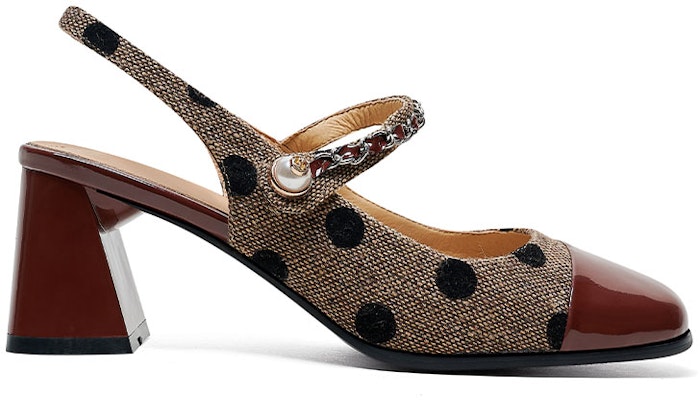 (W) Luiza Barcelos Sandale mit Rundzehen und Chunky Heel ''Rötlich Braun'' X901077 Order (W) Luiza Barcelos Sandale mit Rundzehen und Chunky Heel ''Rötlich Braun'' X901077