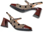 Lookbook (W) Luiza Barcelos Sandale mit Rundzehen und Chunky Heel ''Rötlich Braun'' X901077
