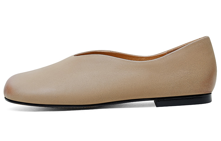 Buy (Women) Luiza Barcelos Round Toe Deep V Casual Flat 'Apricot' X901106