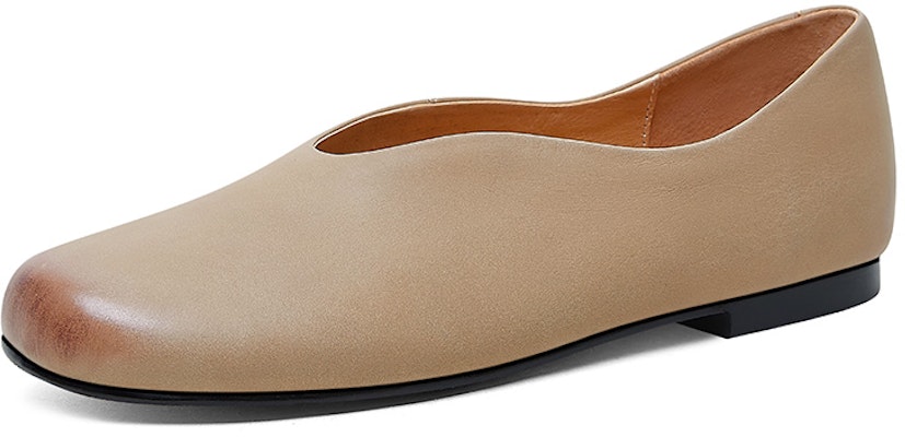 (W) ルイザ・バルセロス ラウンドトゥ ディープV カジュアルフラット「アプリコット」X901106 X901106 Lookbook (W) ルイザ・バルセロス ラウンドトゥ ディープV カジュアルフラット「アプリコット」X901106 X901106