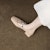(Women) Luiza Barcelos Round Toe Elegant Ribbon Sneakers 'Apricot' X901963