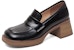 (Women) Luiza Barcelos Round Toe Fashion Chunky Heel 'Leather 5.5cm' X901055
