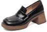 Buy (Women) Luiza Barcelos Round Toe Fashion Chunky Heel 'Leather 5.5cm' X901055