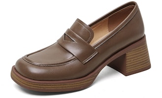 (W) Luiza Barcelos 圓頭時尚粗跟皮革女鞋 5.5公分 X901055 Details for (W) Luiza Barcelos 圓頭時尚粗跟皮革女鞋 5.5公分 X901055