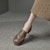 (Women) Luiza Barcelos Round Toe Fashion Chunky Heel 'Leather 5.5cm' X901055