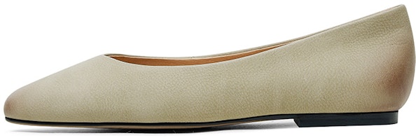 (Women) Luiza Barcelos Round Toe Flat 'Khaki' X901358 (Women) Luiza Barcelos Round Toe Flat 'Khaki' X901358