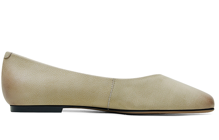 (W) Luiza Barcelos Round Toe Flat 'Khaki' 圖 2