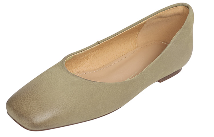(W) Luiza Barcelos Round Toe Flat 'Khaki' 圖 3