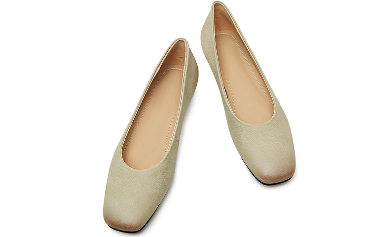 (W) Luiza Barcelos Round Toe Flat 'Khaki' 圖 4