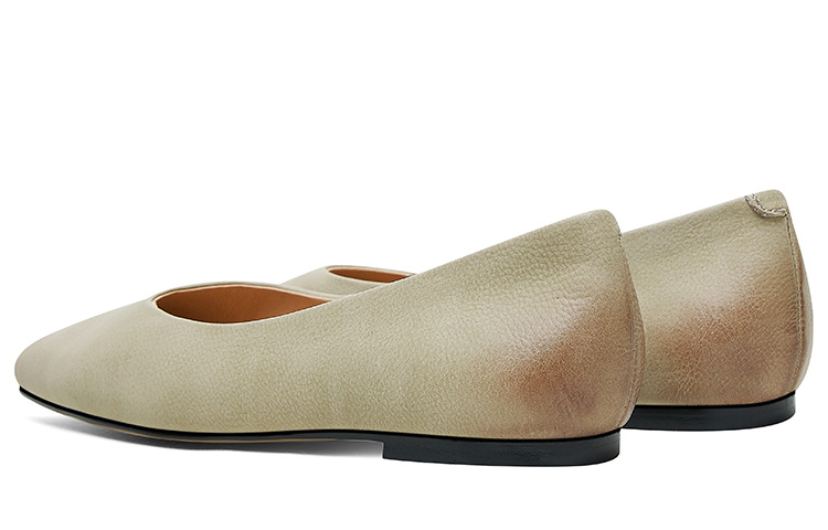 (W) Luiza Barcelos Round Toe Flat 'Khaki' 圖 5