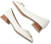 Purchase (W) Luiza Barcelos Kasut Tumit Rendah Hujung Bulat dengan Gesper Logam 'Beige' X900899
