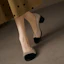 Order (Women) Luiza Barcelos Round Toe Slip-On Chunky Heel 'Grey Black' X901981
