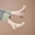 (W) Luiza Barcelos Kasut Tumit Blok Anyaman Berbuckle 'Apricot'. X901312