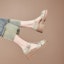 Purchase (W) Luiza Barcelos Kasut Tumit Blok Anyaman Berbuckle 'Apricot'. X901312