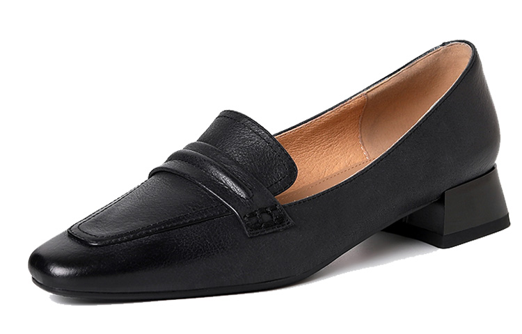 (W) Luiza Barcelos Sandal 'Black Simplistic One-Strap'