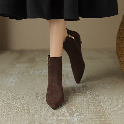 (W) Luiza Barcelos 黑色绒面短靴 X902149 Order (W) Luiza Barcelos 黑色绒面短靴 X902149