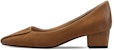 (W) Luiza Barcelos Slip-On Tumit Tinggi Chunky 'Coklat' X901017