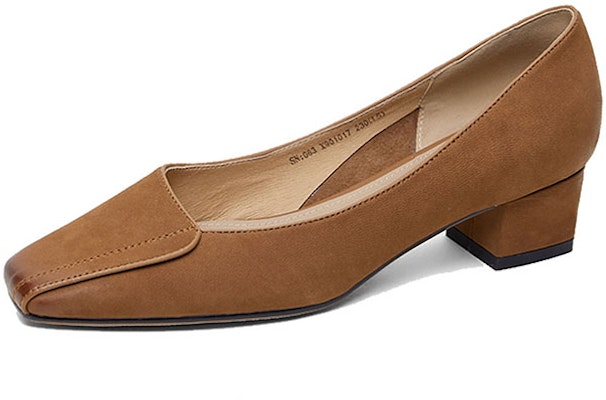 (Women) Luiza Barcelos Slip-On Chunky High Heels 'Brown' X901017 Lookbook (Women) Luiza Barcelos Slip-On Chunky High Heels 'Brown' X901017