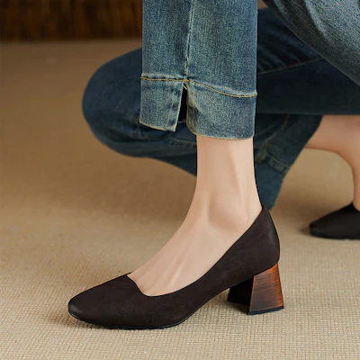 (W) Luiza Barcelos Tacones Slip-On 'Marrón Oscuro' X901847 Lookbook (W) Luiza Barcelos Tacones Slip-On 'Marrón Oscuro' X901847