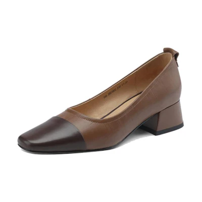 (W) Luiza Barcelos Slip-On Heels 'Light Brown'