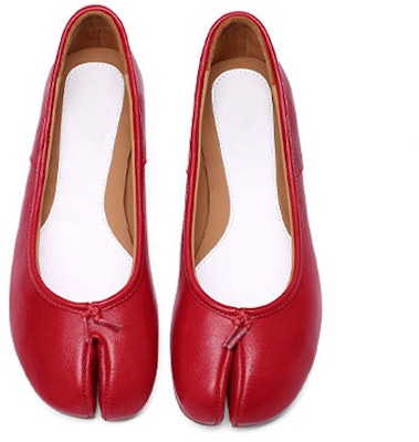 (W) (女性用) Luiza Barcelos スプリットトゥ シープスキン フラットシューズ 'シングルシュー' X900821 X900821 1