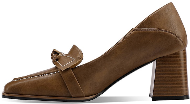 (W) Luiza Barcelos Zapato Tacón Cuadrado con Lazo 'Marrón' X901226 Buy (W) Luiza Barcelos Zapato Tacón Cuadrado con Lazo 'Marrón' X901226