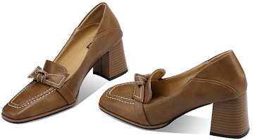 (W) Luiza Barcelos Zapato Tacón Cuadrado con Lazo 'Marrón' X901226 Purchase (W) Luiza Barcelos Zapato Tacón Cuadrado con Lazo 'Marrón' X901226