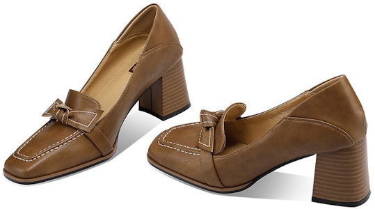 (W) 루이자 바르셀로스 리본 블록힐 (브라운) X901226 Purchase (W) 루이자 바르셀로스 리본 블록힐 (브라운) X901226