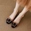 Shop (W) Luiza Barcelos Tumit Blok Gesper Petak 'Apricot' X901458