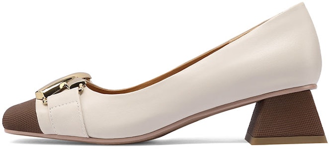 (W) (女性用) ルイザ バルセロス スクエアトゥ ブロックヒール 'ベージュバックル' X900832 X900832 Buy (W) (女性用) ルイザ バルセロス スクエアトゥ ブロックヒール 'ベージュバックル' X900832 X900832