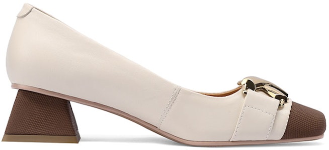 (W) (女性用) ルイザ バルセロス スクエアトゥ ブロックヒール 'ベージュバックル' X900832 X900832 Order (W) (女性用) ルイザ バルセロス スクエアトゥ ブロックヒール 'ベージュバックル' X900832 X900832